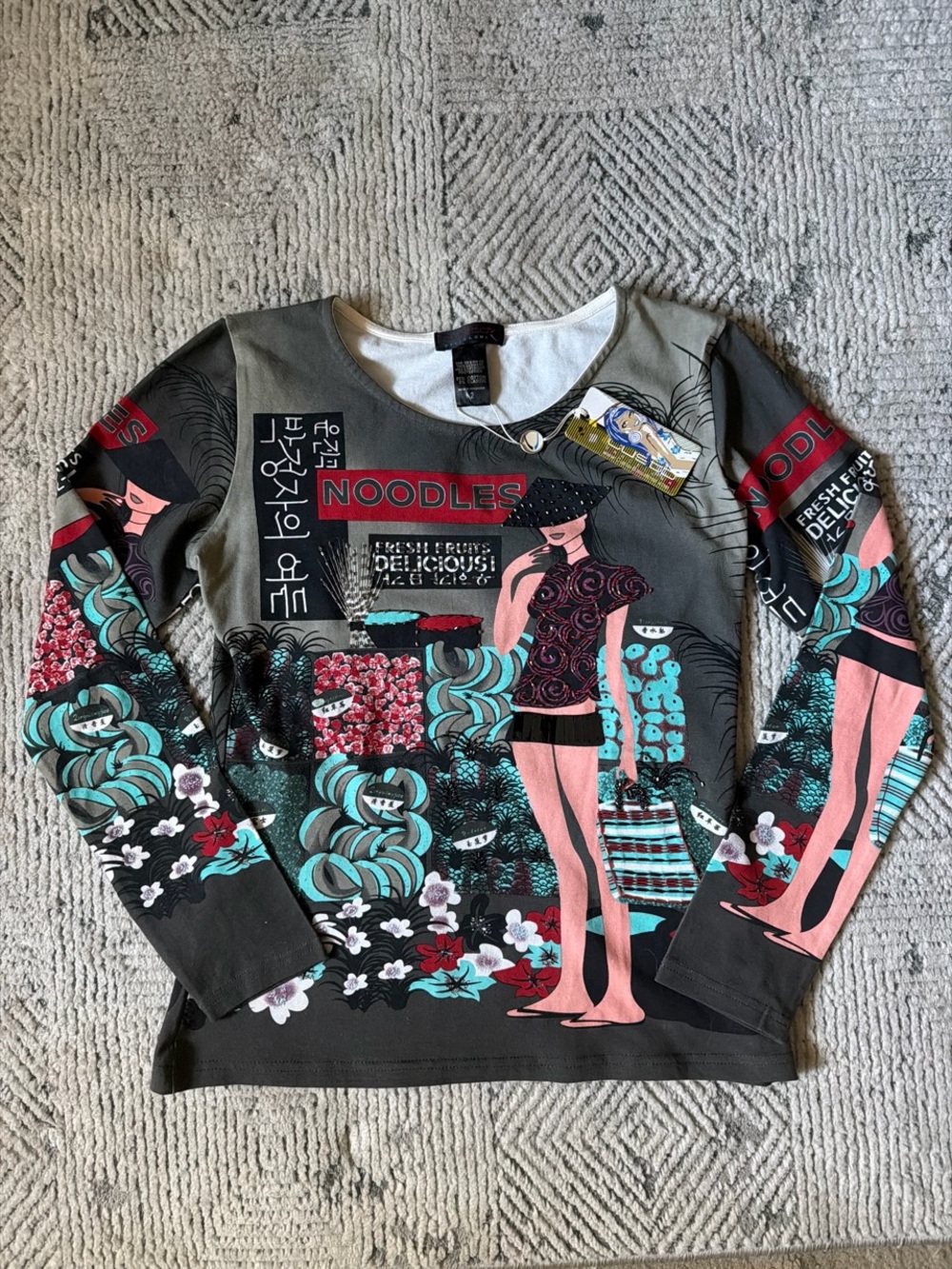Vintage Y2K Custo Barcelona Oriental top